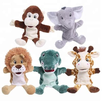 China Gift Kids OEM Custom New Toy Cartoon Plush Animal Hand Puppet Educational Theater Fashion Stuffed Soft Baby Toy Plush Hand Puppet for sale