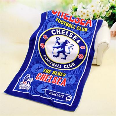 China Custom Printed Jacquard Factory World Cup Design Beach Towel Soft Water Absorbent Microfiber Beach Towel Quick Dry Bath Towel for sale