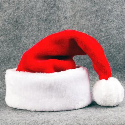 China Custom Red Christmas Santa Claus Hat Cap For Kids LOGO Cartoon Soft Toy Plush Elf New Christmas Gift 2019 Cheap Plush Toy for sale