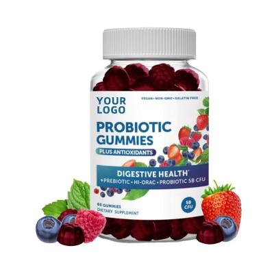 China Improve Private Label Gastrointestinal Custom Vitamin C & Best Probiotic Vitamin B Gummies Support Digestive Gut Health Supplements for sale