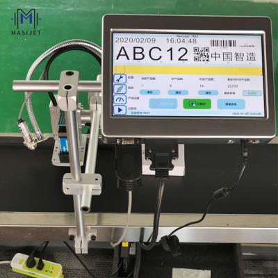 China Hotels Automatic Flatbed Printer Continuous Expiry Date Tij 2.5 Printing Machine Group Coding Tij Inkjet Printer for sale