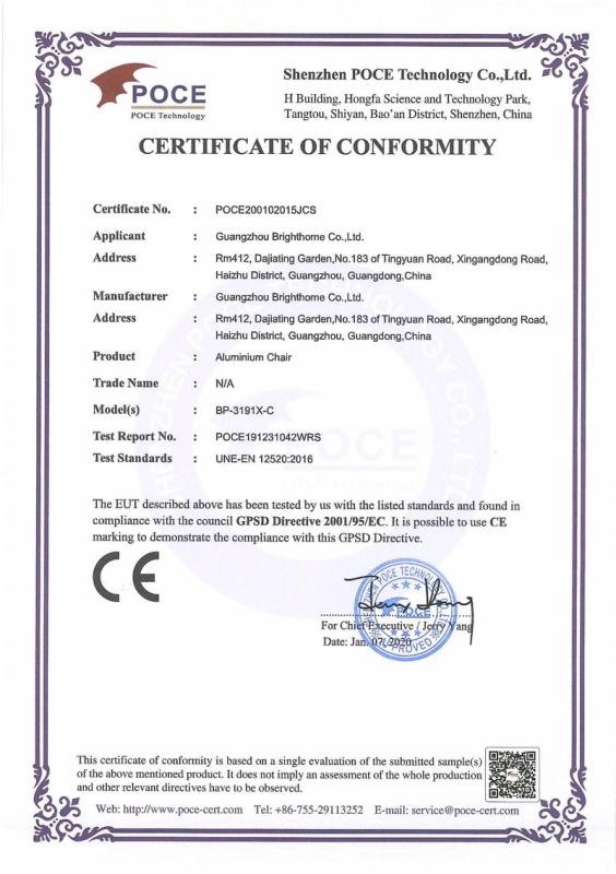 CE - Guangzhou Brighthome Co., Ltd.