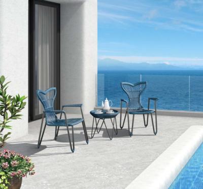 China Best Selling Modern Outdoor Morden Aluminum Ocean Rattan PE Style Whale Furniture Patio Mediterranean Garden Chair for sale