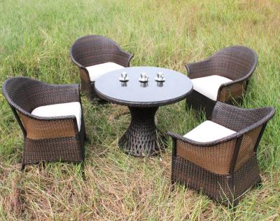 China Durable Outdoor Dining Chair PE Rattan Wicker Furniture Factory Factory Dining Table Set for sale