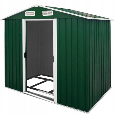 China Easily Assembled Tool House Garden Shed Metal Warehouse Storage Room Garage Container for sale