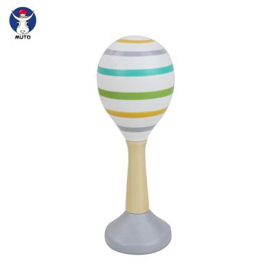 China Use Hands And Brains Made In New Baby Shop China Store Music Toy Rainbow Mini Party Popular Colorful Wooden Maracas for sale