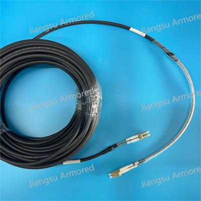 China DLC 0.03M DLC 0.34M DuplexCPRI Patch Cord Armored 7.0mm LSZH FTTA Patch Cord With Pulling Eye for sale