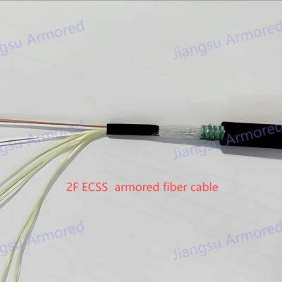 China Duplex ECCS Corrugated Steel Armored Fiber Optic Cable 8.2mm HDPE for sale