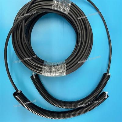 China 2F MM Armored CPRI Patch Cord  FTTA 7.0mm Black LSZH PP Nylon Tube Nokia Equipment for sale