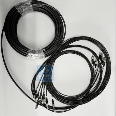 China 8 Core Armored Patch Cable FTTA 40M CPRI Patch Jumper 6.5mm Black LSZH FC Base Station for sale