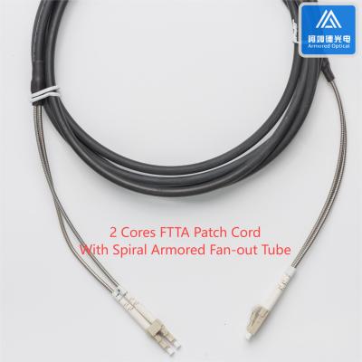 China Armoured Fiber Optic Cable Multimode Duplex Cable Lszh Patch Cord BBU RRU for sale