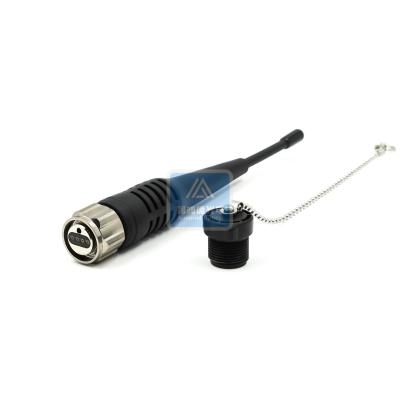 China Armored Fiber Optic Patch Cord 4 Core ODC Connector 5.0mm Black TPU for sale