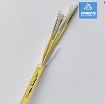 China 48 Core Single Mode Fiber Optic Cable Yellow LSZH 6.5mm Branch Fiber Cable Data Center for sale