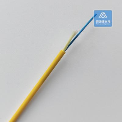 China Indoor Ftth Fiber Optic Cable Simplex Single Mode 3.0mm Yellow LSZH for sale