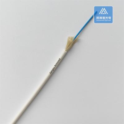 China Simplex SM Single Mode Indoor Fiber Optic Cable White LSZH FTTH 3mm for sale