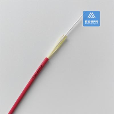 China Simplex MM Multi Mode 3.0mm Indoor And Outdoor Fiber Optic Cable Red for sale