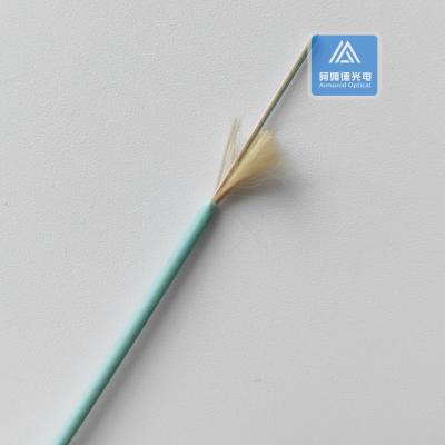 China 6 Core OM4 Fiber Optical Cable Indoor Fibre Cable Aque LSZH FTTH 2.0mm for sale