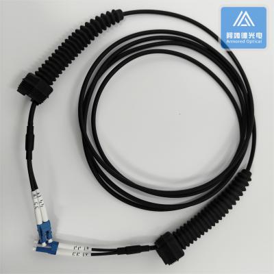 China 2F Armored Fiber Patch Cable CPRI 5.0mm SM LSZH BBU RRU FTTA Patch Jumper 5M for sale