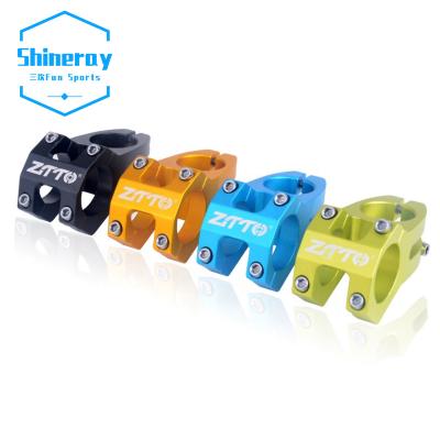 China QL1A Five Color Mountain Bike Cavity Stem 31.8MM Slanted Short Stem 45MM for sale