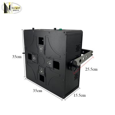 China Full Color Line.beam Head Laser Stage Lights 4 Sweep Beam Projector Stage Light RGB Variable Laser Light for sale