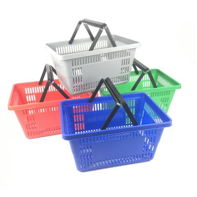 China Wholesale Eco - Friendly Durable Manufacturer PP Plastic Shopping Basket For Supermarket And Stores for sale