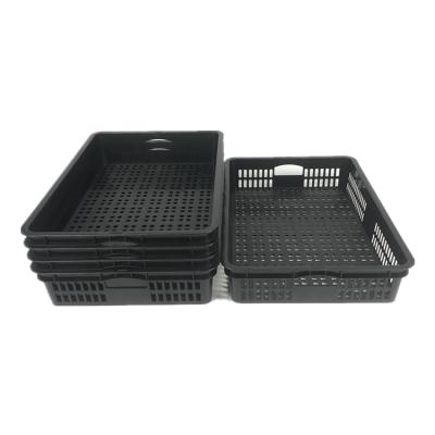 China Wholesale Manufacturer Cheap Stackable 20L Fruit Vegetable Moving Plastic Trays Recyclable for sale