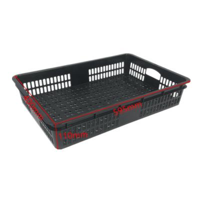 China Recyclable hot sale cheap ventilated plastic storage container fruit vegetables crates for produce for sale