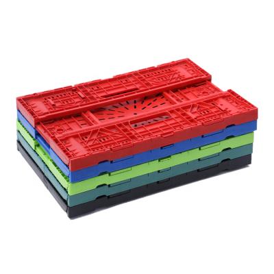 China Recyclable high quality moving stackable plastic crates fruits vegetables large capacity bins for product for sale