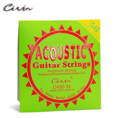 China GUITAR Civin Acoustic Guitar Strings Optional 6 String Phosphor Copper Guitar Strings Set for sale