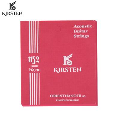 China Light Weight Guitar String Kirsten Coated Acoustic N311/312 Nano Film String Wholesale for sale