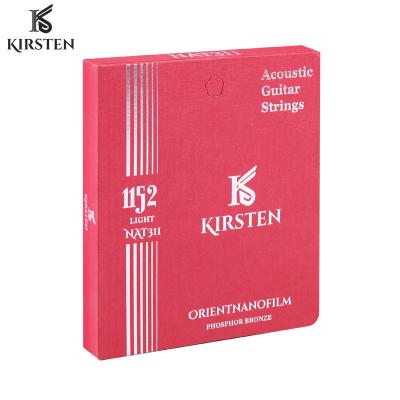 China Kirsten Coated Acoustic Guitar String N311/312 Lightweight Nano Film String Wholesale for sale