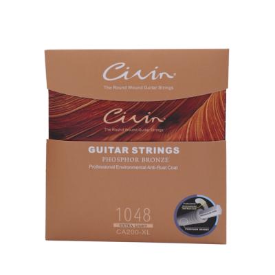 China GUITAR Acoustic Guitar Strings CA200-XL CIVIN Professional Phosphor Bronze Environmental Rustproof Coat High Carbon Steel Core for sale