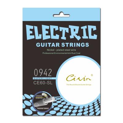 China 2021 Hot Selling CIVIN GUITAR CE60 0942 Electric Guitar Strings Great Sound Good Quality for sale