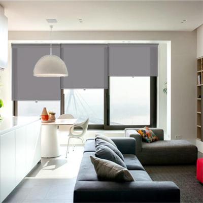 China Simple And Cool Minimalist Aluminum Alloy Shading Brown Roller Blinds for sale