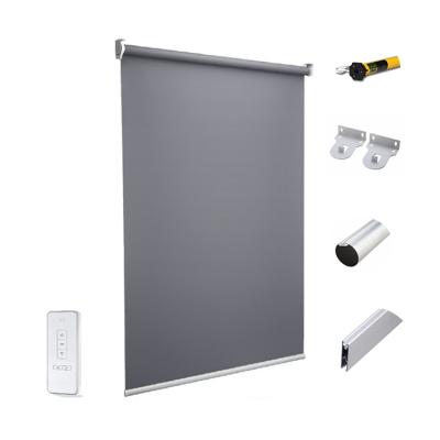 China Hot Sale Minimalist Rechargeable Lithium Roller Shades 38mm Outdoor Motorized Motors for sale