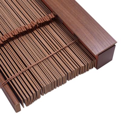 China Minimalist Strip 50mm Slat Project Decoration Faux Lader Wood Or Fabric Pristine White Blinds For Windows for sale