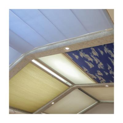 China Minimalist Custom Hotel Skylight Cellular Electric Sunroof Honeycomb Blinds for sale