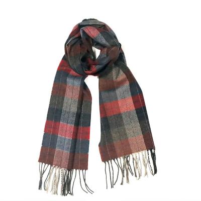 China Bufandas Acrylic Oversized Winter Shawl Wrap 100% Women Plaid Blanket Long Warm Scarf For Men for sale