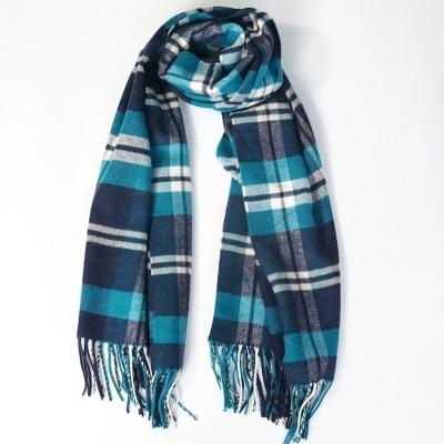 China Wholesale High Quality 100% Acrylic Shawl 100% Plaid Woven Acrylic Scarf For Ladies for sale