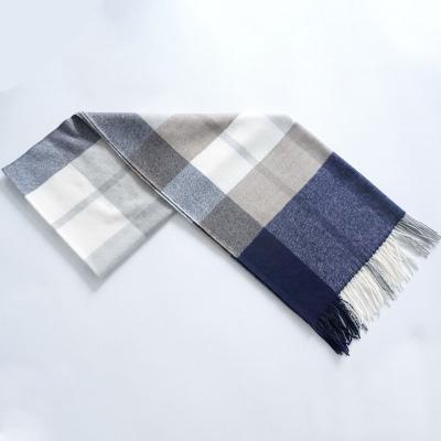 China High Quality 100% Acrylic Plaid Woven Large Scarf Shawl Acrylic Warm Men And Women Winter Woven Scarf for sale