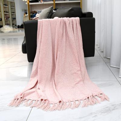 China 100% Acrylic Classic Design Women Favorite Custom Color On Bed Keep Warm Throw Blanket for sale