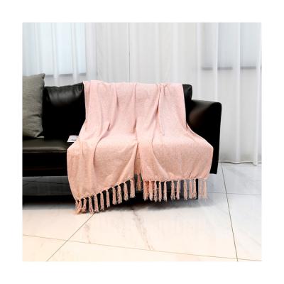 China Hot Sale 100% Lovely Acrylic Bedding Super Fluffy Soft Pink Fleece Blanket Throw for sale