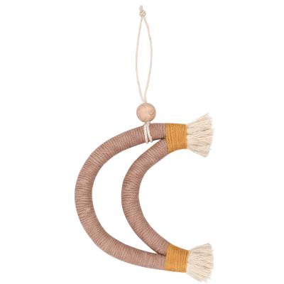 China Minimalist Christmas Gift Moon Wall Hanging Ornaments for Party Baby Room for sale