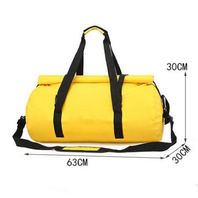 China Customized Water Resistant New Arrival Travel Bag Large Capacity Durable Yellow Duffel Bag For Sports for sale