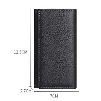 China Wholesale Genuine Leather Wallet Mini Multi Function Key Holder Pocket Key Holder Cash Purse Key Case Coin Purse High Quality for sale