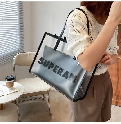 China New Fashion Water Resistant Waterproof Purses And Transparent Luxury PVC Tote Bag For Women Handbags Handbags for sale