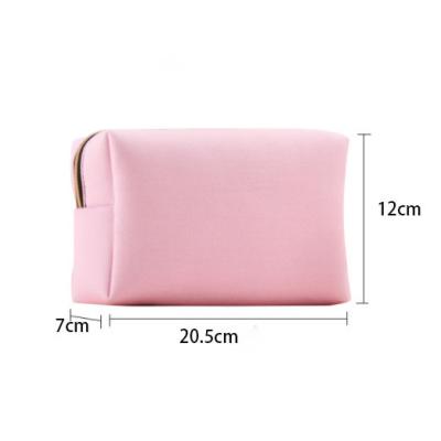 China Wholesale Luxury Recycled Cosmetic Bag Cosmetic Organic Cotton Canvas Pouch With Custom Logo Luxury For Girls for sale