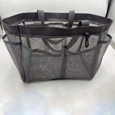 China Waterproof Bathroom Tote Gym Bag With Shower Toiletry Bag Makeup Bag Mesh Shower Caddy Portable Travel Hanging 8 Pockets for sale