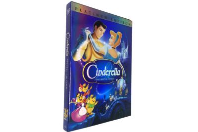 China Cinderella DVD (2 Disc) Best Seller Classic Popular Cartoon Movie Animation DVD For Kids Family for sale