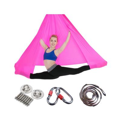 China Comfortable Ultra Strong Anti-Gravity Flying Yoga Swing Air Yoga Hammock Set for sale